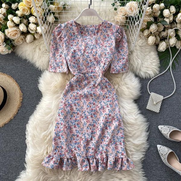 women v neck vintage dress ruffle print robe korean style bohemian beach floral dresses chiffon vestidos women's swimwear, White;black
women v neck vintage dress ruffle print robe korean style bohemian beach floral dresses chiffon vestidos women's swimwear, White;black