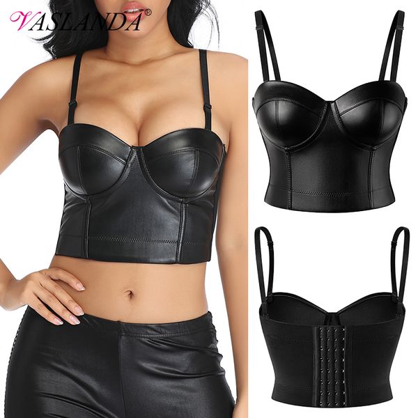 bustiers & corsets pu leather gothic corset vest padded bra strapless bras underwire brassiere bustier crop party bralet
bustiers & corsets pu leather gothic corset vest padded bra strapless bras underwire brassiere bustier crop party bralet