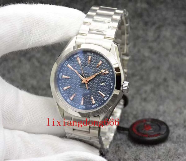 two tone blue dial aqua terra 150m limited watch 44mm automatic mechaincal movement ocean stainless steel sports sea mens watches, Slivery;brown
two tone blue dial aqua terra 150m limited watch 44mm automatic mechaincal movement ocean stainless steel sports sea mens watches, Slivery;brown