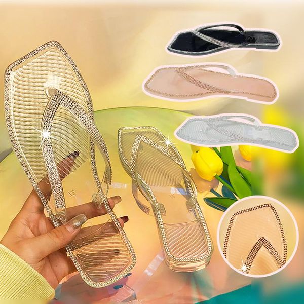 rhinestone jelly shoes women's flip flops 2021 candy-colored slippers, outer wear colored diamond flat slippers, Black
rhinestone jelly shoes women's flip flops 2021 candy-colored slippers, outer wear colored diamond flat slippers, Black