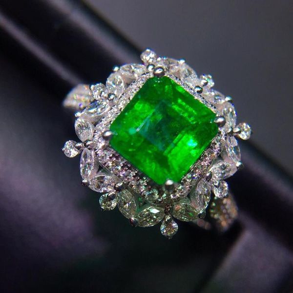 emerald ring 1.59ct pure 18 k gold jewelry 100% natural gemstone diamond female wedding rings for women fine cluster, Golden;silver
emerald ring 1.59ct pure 18 k gold jewelry 100% natural gemstone diamond female wedding rings for women fine cluster, Golden;silver