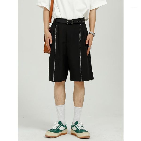men's clothing - 2021 summer product ins design sense double zipper show thin straight tube simple casual pants, Black
men's clothing - 2021 summer product ins design sense double zipper show thin straight tube simple casual pants, Black