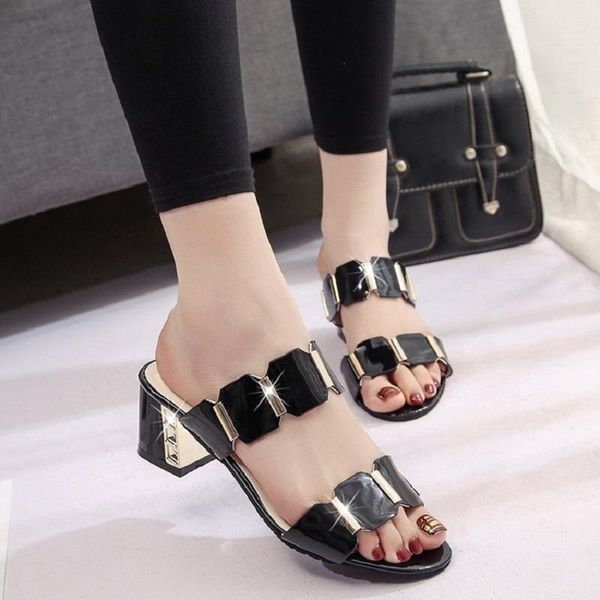 slippers women high heels summer fashion metal decoration slip-on slides party sandals elegant peep toe flip flop woman shoes, Black
slippers women high heels summer fashion metal decoration slip-on slides party sandals elegant peep toe flip flop woman shoes, Black