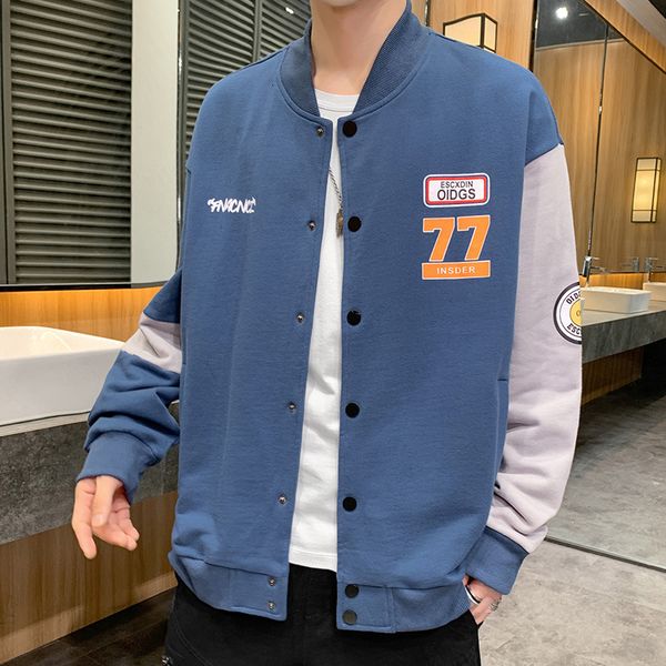 men's tracksuits 2021 autumn winter wear korean youth fashion loose baseball suit casual coat men's et, Gray
men's tracksuits 2021 autumn winter wear korean youth fashion loose baseball suit casual coat men's et, Gray