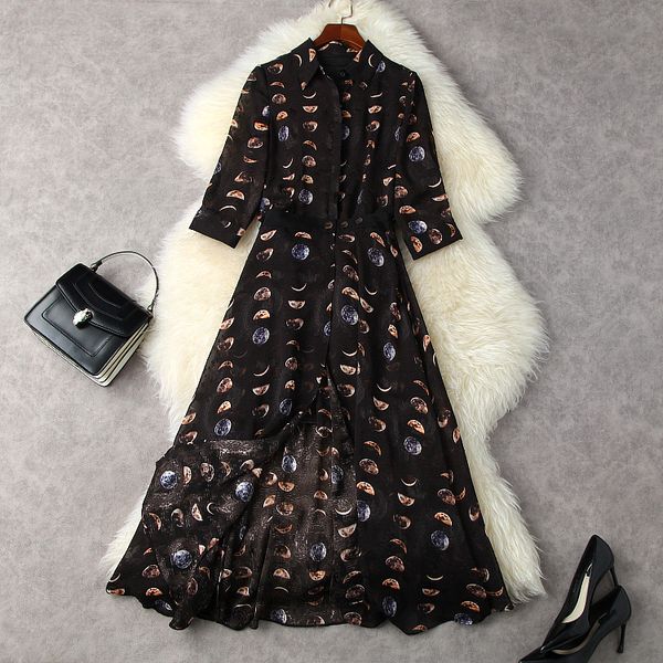 228 xl 2022 runway dress spring summer dress brand same style empire long sleeve crew neck flora print above knee lanyi, Black
228 xl 2022 runway dress spring summer dress brand same style empire long sleeve crew neck flora print above knee lanyi, Black