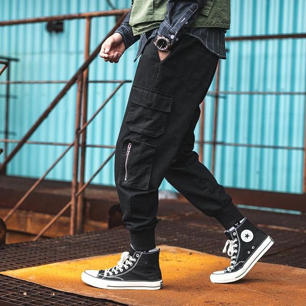 men's pants nice harem men multi-pocket overalls streetwear hip hop casual trousers joggers male sweatpants, Black
men's pants nice harem men multi-pocket overalls streetwear hip hop casual trousers joggers male sweatpants, Black