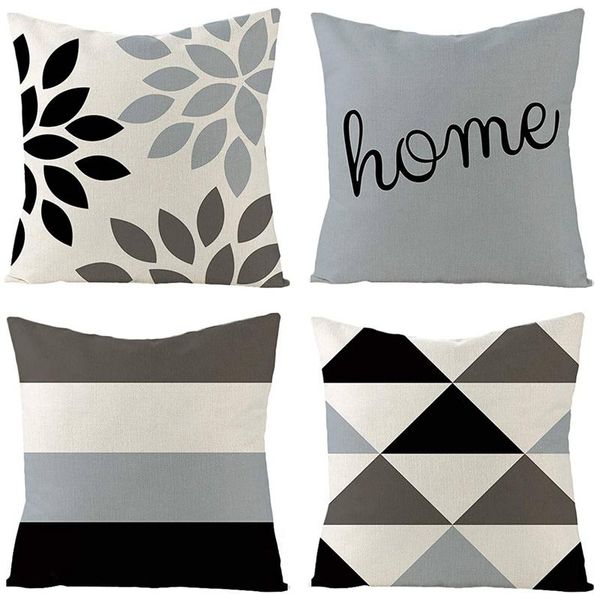 pillow case set of 4 decorative geometric 18 x inches throw covers - modern pattern linen square cushion
pillow case set of 4 decorative geometric 18 x inches throw covers - modern pattern linen square cushion