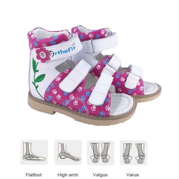 ortoluckland kid girls sandals summer children orthopedic shoes first walking flatfoot nice embroidery floral leather footwear, Black;red 
ortoluckland kid girls sandals summer children orthopedic shoes first walking flatfoot nice embroidery floral leather footwear, Black;red