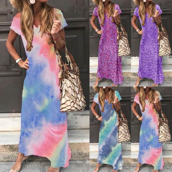 tie-dyed printed loose boho beach dress fashion women casual tie-dye print v-neck short sleeves deep women's swimwear, White;black
tie-dyed printed loose boho beach dress fashion women casual tie-dye print v-neck short sleeves deep women's swimwear, White;black