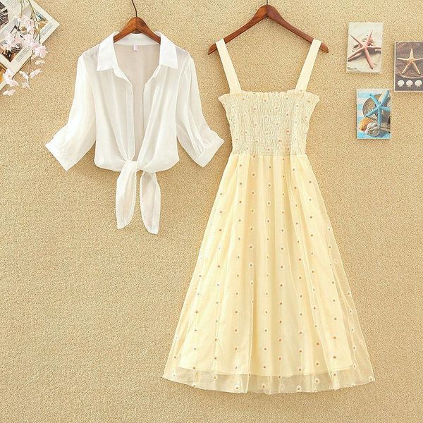 blouse dress one piece / suit daisy party women's summer 2021 super fairy small fresh suspender mesh skirt set vestido casual dresses, Black;gray
blouse dress one piece / suit daisy party women's summer 2021 super fairy small fresh suspender mesh skirt set vestido casual dresses, Black;gray