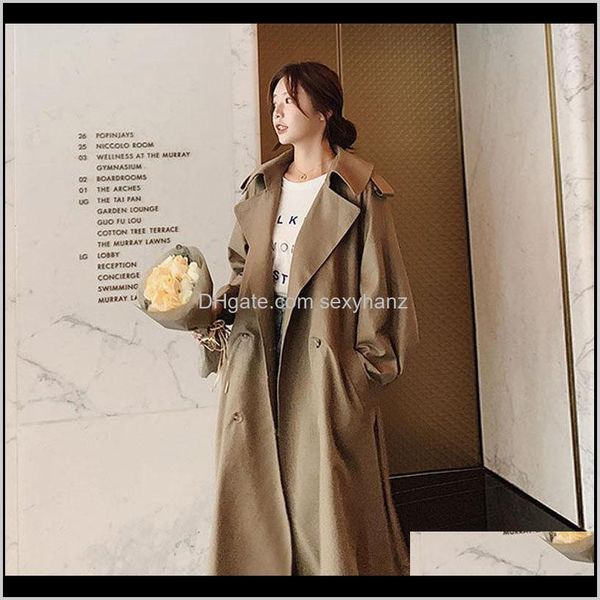 outerwear & coats womens apparel drop delivery 2021 extra loose large size long trench coat for women fashion casual autumn clothing solid w, Tan;black
outerwear & coats womens apparel drop delivery 2021 extra loose large size long trench coat for women fashion casual autumn clothing solid w, Tan;black