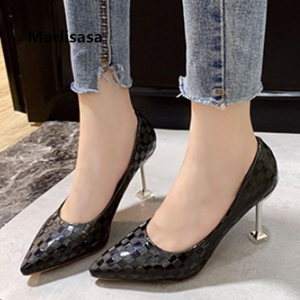 dress shoes marlisasa women classic black slip on heels ladies casual comfort office stiletto zapato tacon alto h9100
dress shoes marlisasa women classic black slip on heels ladies casual comfort office stiletto zapato tacon alto h9100