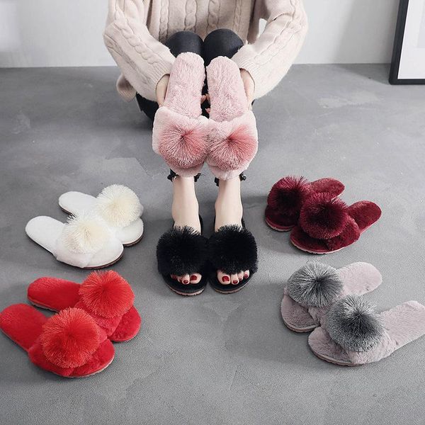 slippers solid color women house winter warm shoes woman slip on flats slides female 2021 flower, Black
slippers solid color women house winter warm shoes woman slip on flats slides female 2021 flower, Black
