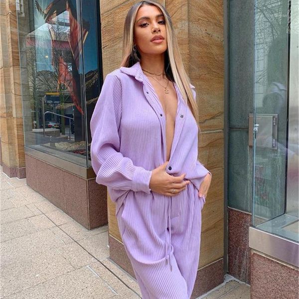 women's tracksuits 2021 autumn women solid shirts trousers two piece set long sleeve single breasted wide leg pants sets female casual, Gray
women's tracksuits 2021 autumn women solid shirts trousers two piece set long sleeve single breasted wide leg pants sets female casual, Gray