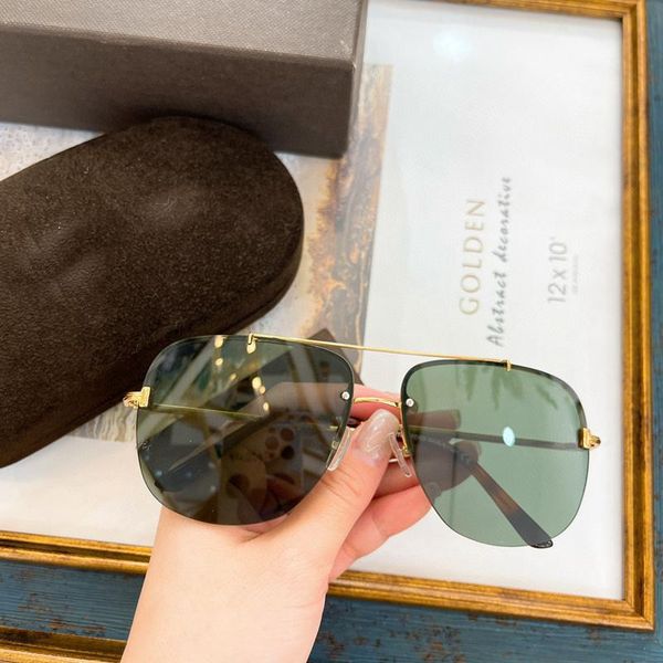sunglasses gold metal frameless men's tf620 pochromic gray blue brown fashion glasses anti-uv400, White;black
sunglasses gold metal frameless men's tf620 pochromic gray blue brown fashion glasses anti-uv400, White;black