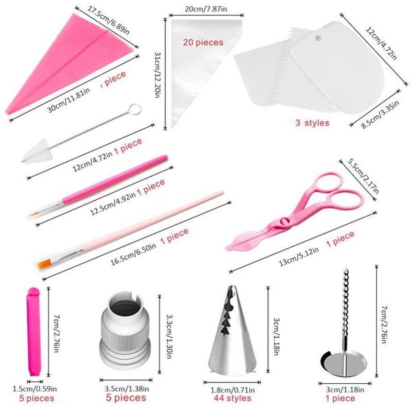 baking & pastry tools 83/166pcs/set kitchen silicone bag tips diy cake icing piping cream decorating reusable bags nozzle set
baking & pastry tools 83/166pcs/set kitchen silicone bag tips diy cake icing piping cream decorating reusable bags nozzle set