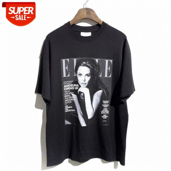 ss angelina jolie fashion magazine hand-worn round neck short-sleeved t-shirt for men and women #sy3p, White;black
ss angelina jolie fashion magazine hand-worn round neck short-sleeved t-shirt for men and women #sy3p, White;black