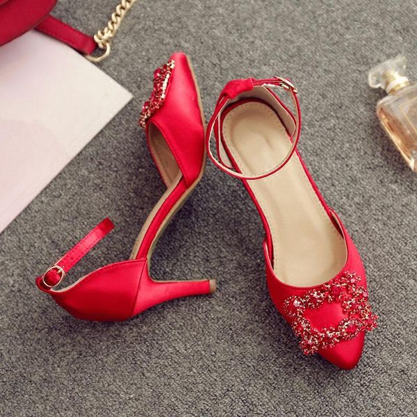 dress shoes women red satin wedding with rhinestone square buckle high heels pumps chinese designers sandals for bride bridesmaid, Black
dress shoes women red satin wedding with rhinestone square buckle high heels pumps chinese designers sandals for bride bridesmaid, Black