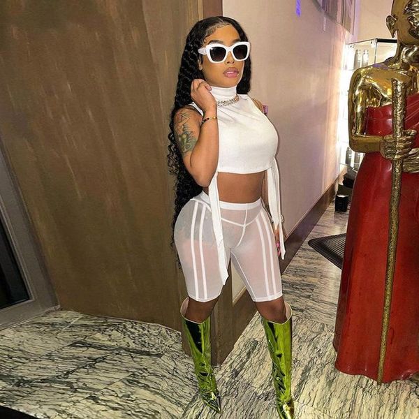 women's tracksuits elastic side slit hollow out women two piece set sleeveless turtleneck slim shaped waist female clubwear clothes, Gray
women's tracksuits elastic side slit hollow out women two piece set sleeveless turtleneck slim shaped waist female clubwear clothes, Gray