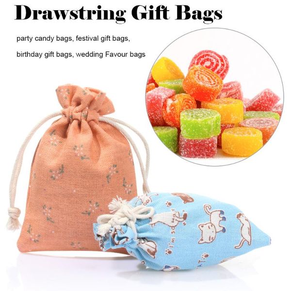 gift wrap 10pcs printed cotton drawstring bags linen jewelry pouches wedding hessian jute for birthday party favors
gift wrap 10pcs printed cotton drawstring bags linen jewelry pouches wedding hessian jute for birthday party favors