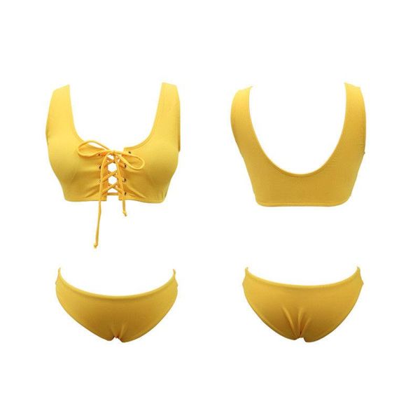 women's swimwear women bandage bikini sets solid bikinis push-up pad brazilian swimsuit triangle bating suits biquini beachwear, White;black
women's swimwear women bandage bikini sets solid bikinis push-up pad brazilian swimsuit triangle bating suits biquini beachwear, White;black