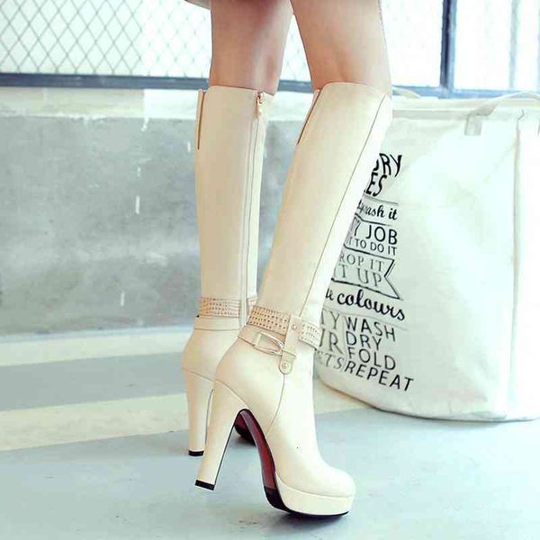 faux leather boots women fashion all match knee high winter platform heel shoes black white apricot 2022
faux leather boots women fashion all match knee high winter platform heel shoes black white apricot 2022