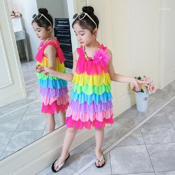 girls beach dress children's wear yarn girl summer kids princess baby sling rainbow beach1, Red;yellow
girls beach dress children's wear yarn girl summer kids princess baby sling rainbow beach1, Red;yellow