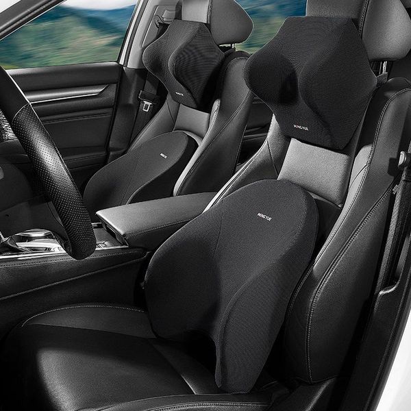 seat cushions 3d soft neck and back pillow set car pillows waist cushion memory foam relieve low pain for long drive backrest
seat cushions 3d soft neck and back pillow set car pillows waist cushion memory foam relieve low pain for long drive backrest