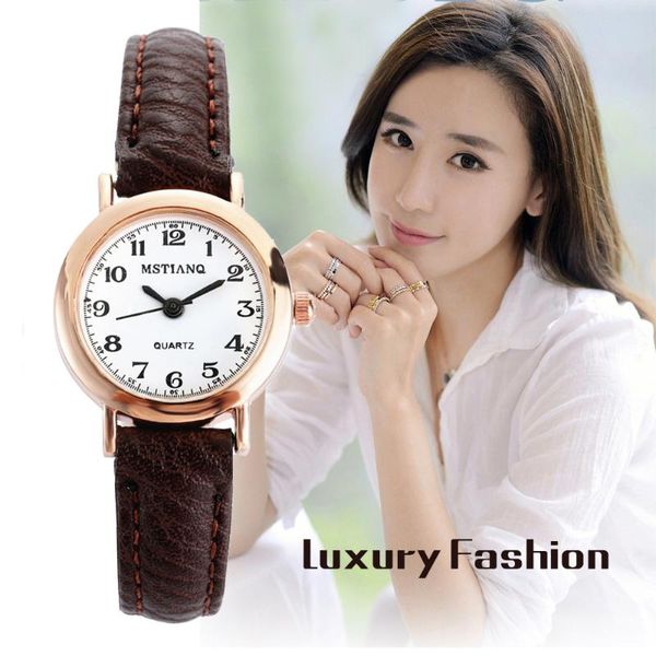 wristwatches luxury women's watches brand fashion ladies watch women leather waterproof grind clock dial girl quartz wrist, Slivery;brown
wristwatches luxury women's watches brand fashion ladies watch women leather waterproof grind clock dial girl quartz wrist, Slivery;brown
