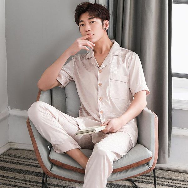 men's sleepwear summer men plaid pajamas sets 2pcs rayon pyjamas sleep suit plus size 3xl turn-down collar nightwear home clothes, Black;brown
men's sleepwear summer men plaid pajamas sets 2pcs rayon pyjamas sleep suit plus size 3xl turn-down collar nightwear home clothes, Black;brown