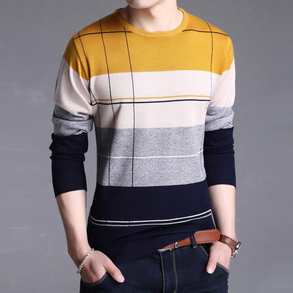 men's sweaters round neck irregular stripes fashion youth pullover mens clothing autumn, White;black
men's sweaters round neck irregular stripes fashion youth pullover mens clothing autumn, White;black
