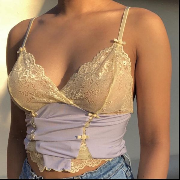 lace mesh crop womens tank see through 90s backless slim e girl camis sleeveless summer patchwork streetwear y2k, White
lace mesh crop womens tank see through 90s backless slim e girl camis sleeveless summer patchwork streetwear y2k, White