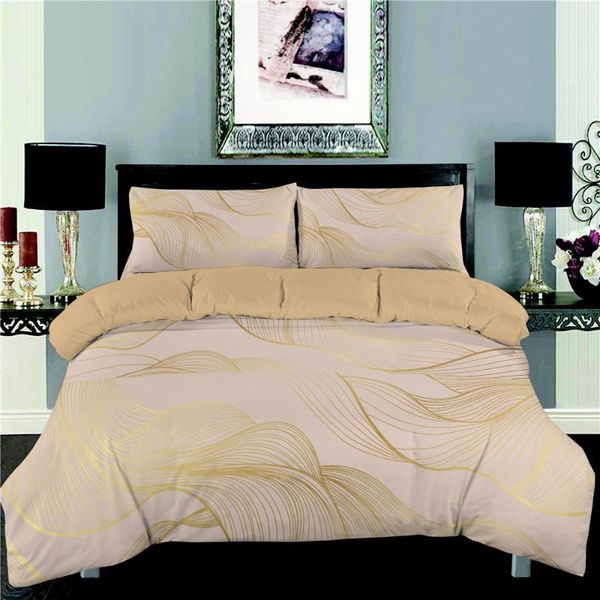 wavy patter printed bedding set golden bedroom duvet cover pillow case single twin king full size soft luxury home textile sets
wavy patter printed bedding set golden bedroom duvet cover pillow case single twin king full size soft luxury home textile sets