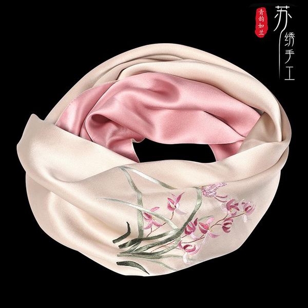 scarves of suzhou silk female scarf embroidery the spring and autumn period joker mother shawl, Blue;gray
scarves of suzhou silk female scarf embroidery the spring and autumn period joker mother shawl, Blue;gray