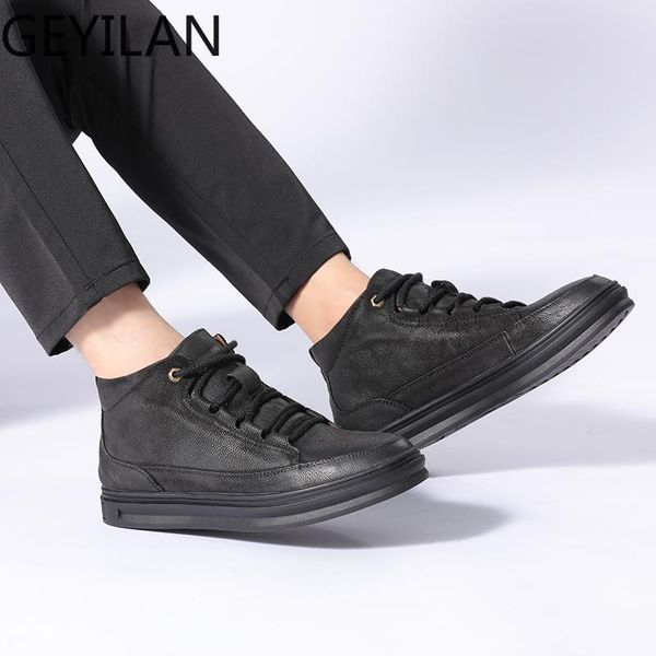 boots fashion outdoor genuine leather warm fur snow men size 36-47 comfortable non-slip handmade winter plush shoes, Black
boots fashion outdoor genuine leather warm fur snow men size 36-47 comfortable non-slip handmade winter plush shoes, Black