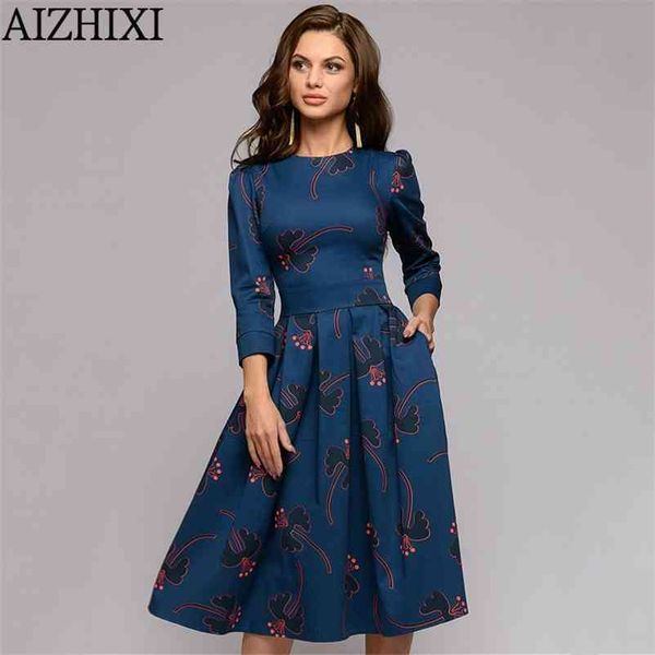 aizhixi autumn elegent 3/4 sleeve florl print dress women casual o-neck a line summer dresses elegent party vestidos 210331, Black;gray
aizhixi autumn elegent 3/4 sleeve florl print dress women casual o-neck a line summer dresses elegent party vestidos 210331, Black;gray