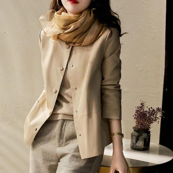 women's vests 2021 women autumn leather jacket coat slim womens clothing, Black;white
women's vests 2021 women autumn leather jacket coat slim womens clothing, Black;white