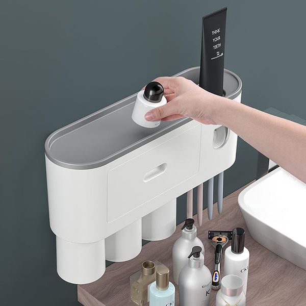 bathroom inverted magnetic adsorption toothbrush holder wall mount automatic toothpaste dispenser squeezer set holders
bathroom inverted magnetic adsorption toothbrush holder wall mount automatic toothpaste dispenser squeezer set holders