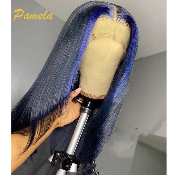 lace wigs blue highlight deep wig t part transparent hd ombre hunman for black women human hair straight, Black;brown
lace wigs blue highlight deep wig t part transparent hd ombre hunman for black women human hair straight, Black;brown