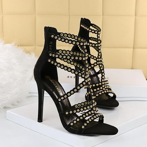 sandals bigtree women fetish stripper ankle boots 11cm high heels lace up gladiator peep toe summer metal rivets shoes, Black
sandals bigtree women fetish stripper ankle boots 11cm high heels lace up gladiator peep toe summer metal rivets shoes, Black