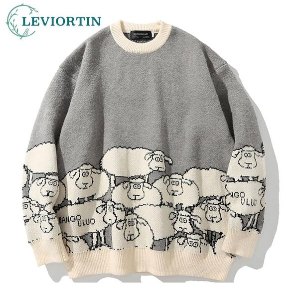 men's sweaters bran street soft pullover sweater men women cartoon sheep hip hop japanese vintage spring autumn harajuku jacquard, White;black
men's sweaters bran street soft pullover sweater men women cartoon sheep hip hop japanese vintage spring autumn harajuku jacquard, White;black