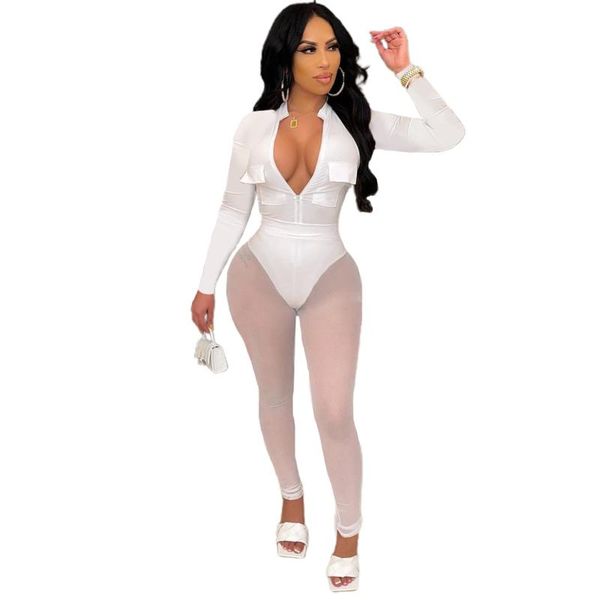 women's two piece pants women autumn pant sets full sleeve zipper high waist slim pencil 2021 casual club party streetwear, White
women's two piece pants women autumn pant sets full sleeve zipper high waist slim pencil 2021 casual club party streetwear, White