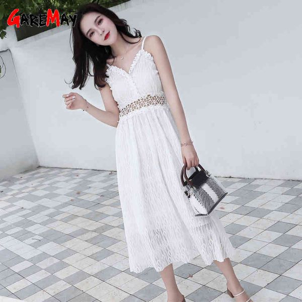 white dress with lace v neck elegant womens long es casual summer mid maxi for women spaghetti strap 210428, Black;gray
white dress with lace v neck elegant womens long es casual summer mid maxi for women spaghetti strap 210428, Black;gray