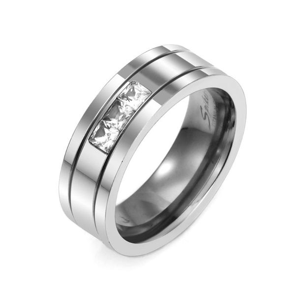 mens womens band ring silver color classic cz stainless steel wedding party lover jewelry gifts lkr38 rings, Slivery;golden
mens womens band ring silver color classic cz stainless steel wedding party lover jewelry gifts lkr38 rings, Slivery;golden