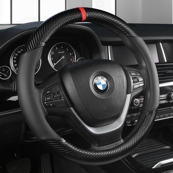 steering wheel covers carbon fiber +leather car cover 38cm non-slip wear-resistant sweat absorbing fashion sports
steering wheel covers carbon fiber +leather car cover 38cm non-slip wear-resistant sweat absorbing fashion sports