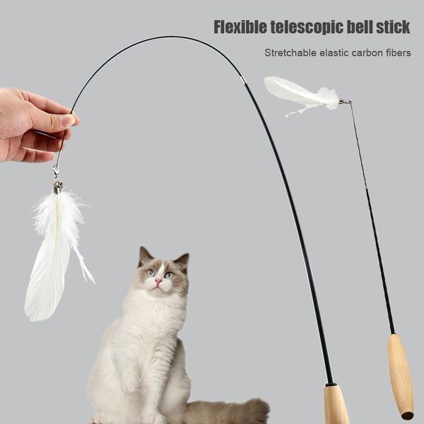 cat toys feather teaser toy flying catcher with extra long wand small bell kitten funny playing pet products lc
cat toys feather teaser toy flying catcher with extra long wand small bell kitten funny playing pet products lc