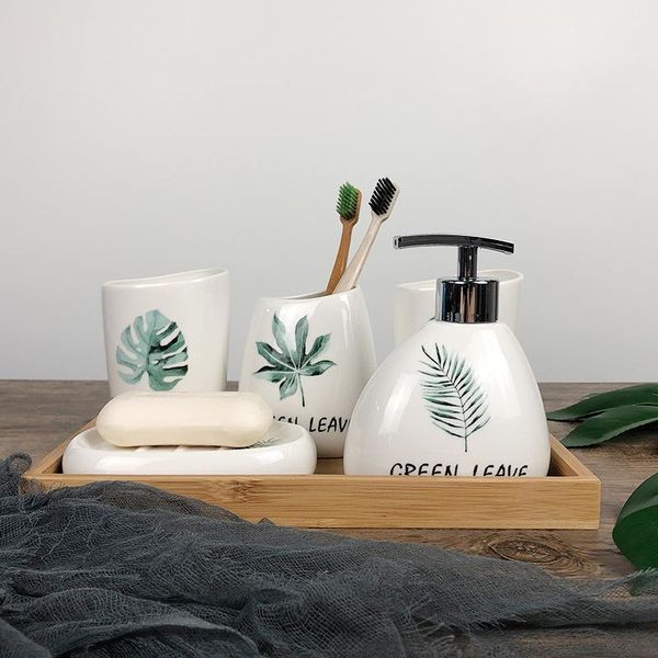 nordic style toothbrushing cup el toiletry set, creative five-piece bathroom toilet and supplies bath accessory set
nordic style toothbrushing cup el toiletry set, creative five-piece bathroom toilet and supplies bath accessory set