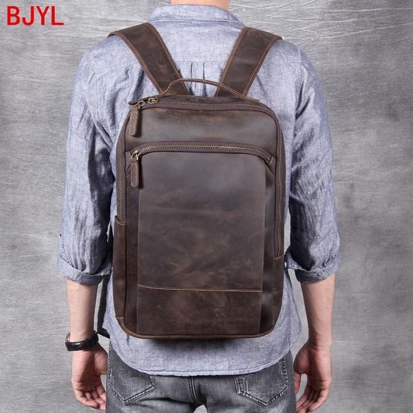 backpack vintage leather men's handmade suede men lapbag travel backpacks male school bags original bjyl
backpack vintage leather men's handmade suede men lapbag travel backpacks male school bags original bjyl