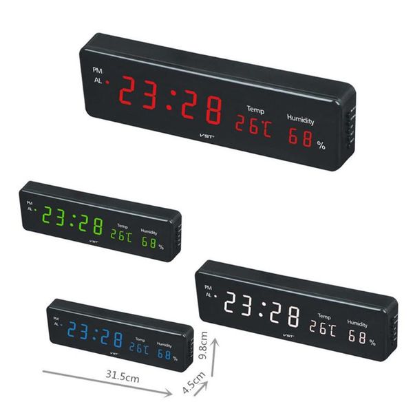 wall clocks european plug digital clock electronic led with temperature humidity display home
wall clocks european plug digital clock electronic led with temperature humidity display home