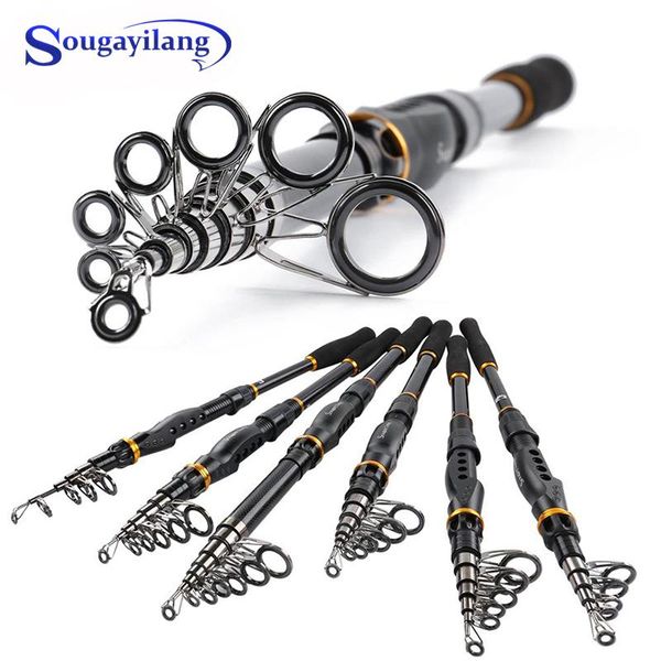 sougayilang 1.8-3.6m portable fishing rod carbon fiber material spinning ultra light tackle boat rods
sougayilang 1.8-3.6m portable fishing rod carbon fiber material spinning ultra light tackle boat rods